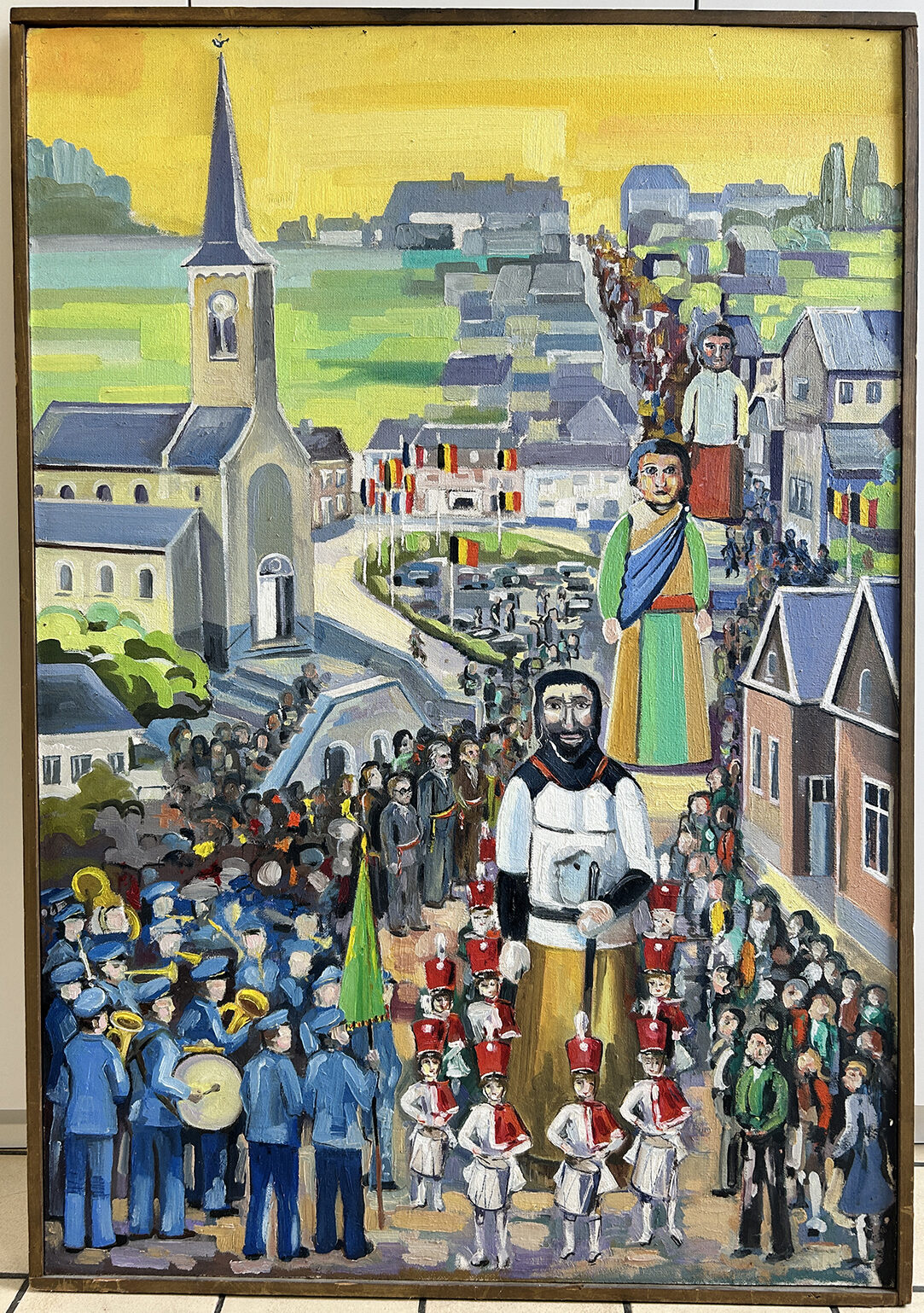 Le tableau des Géants, au Centre Culturel d'Havelange