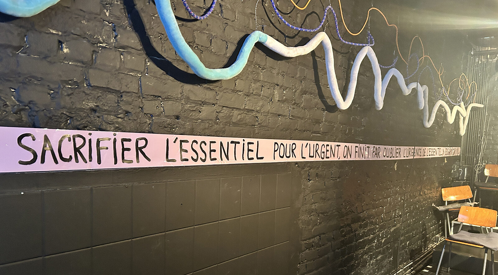 Installation au Boson, par le Syndicat des IMMENSES - Bruxelles